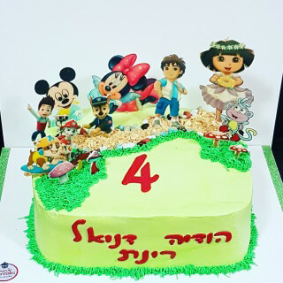 מיטל יצהרי עוגת דמויות 