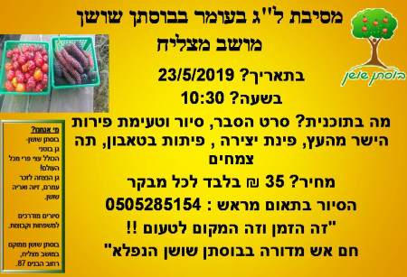 בוסתן שושן ל"ג בעומר