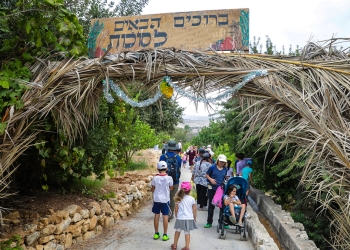 סוכות היוצר בפארק נאות קדומים - לגדול