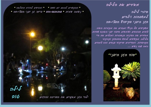הגן היפני, סיורי לילה,