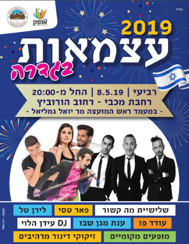 עצמאות בגדרה 2019