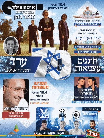 יום העצמאות 2018 בערד אתר לגדול