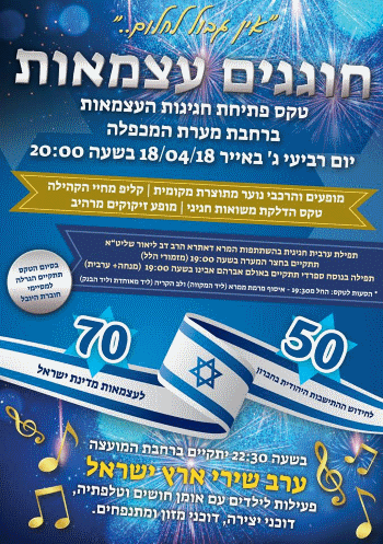 יום העצמאות 2018 בקרית ארבע אתר לגדול