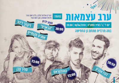 יום העצמאות 2018 בשדרות אתר לגדול